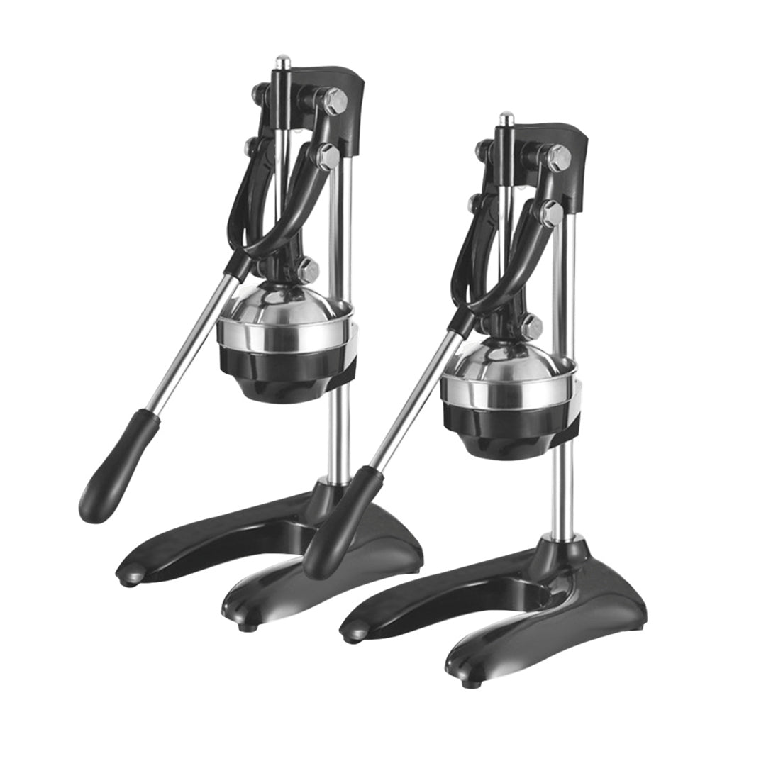 SOGA 2X Stainless Steel Manual Juicer Hand Press Juice Extractor Squeezer Lemon Orange Citrus Black - Cafe Supply