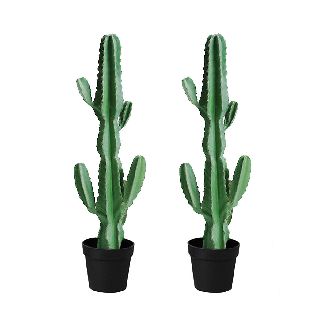 SOGA 2X 105cm Green Artificial Indoor Cactus Tree Fake Plant Simulation Decorative 6 Heads - Cafe Supply