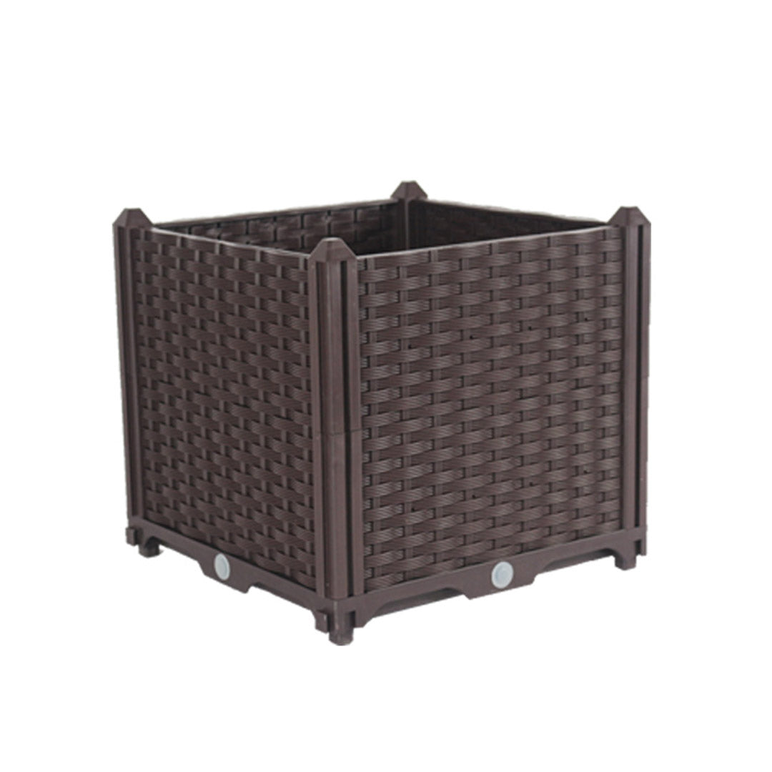 SOGA 40cm Raised Planter Box Vegetable Herb Flower Outdoor Plastic Plants Garden Bed - Cafe Supply