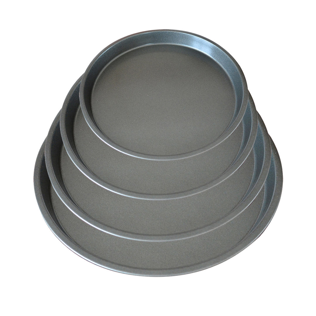 SOGA Round Black Steel Non-stick Pizza Tray Oven Baking Plate Pan Set - Cafe Supply