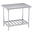 SOGA 100*70*85cm Commercial Catering Kitchen Stainless Steel Prep Work Bench - Cafe Supply