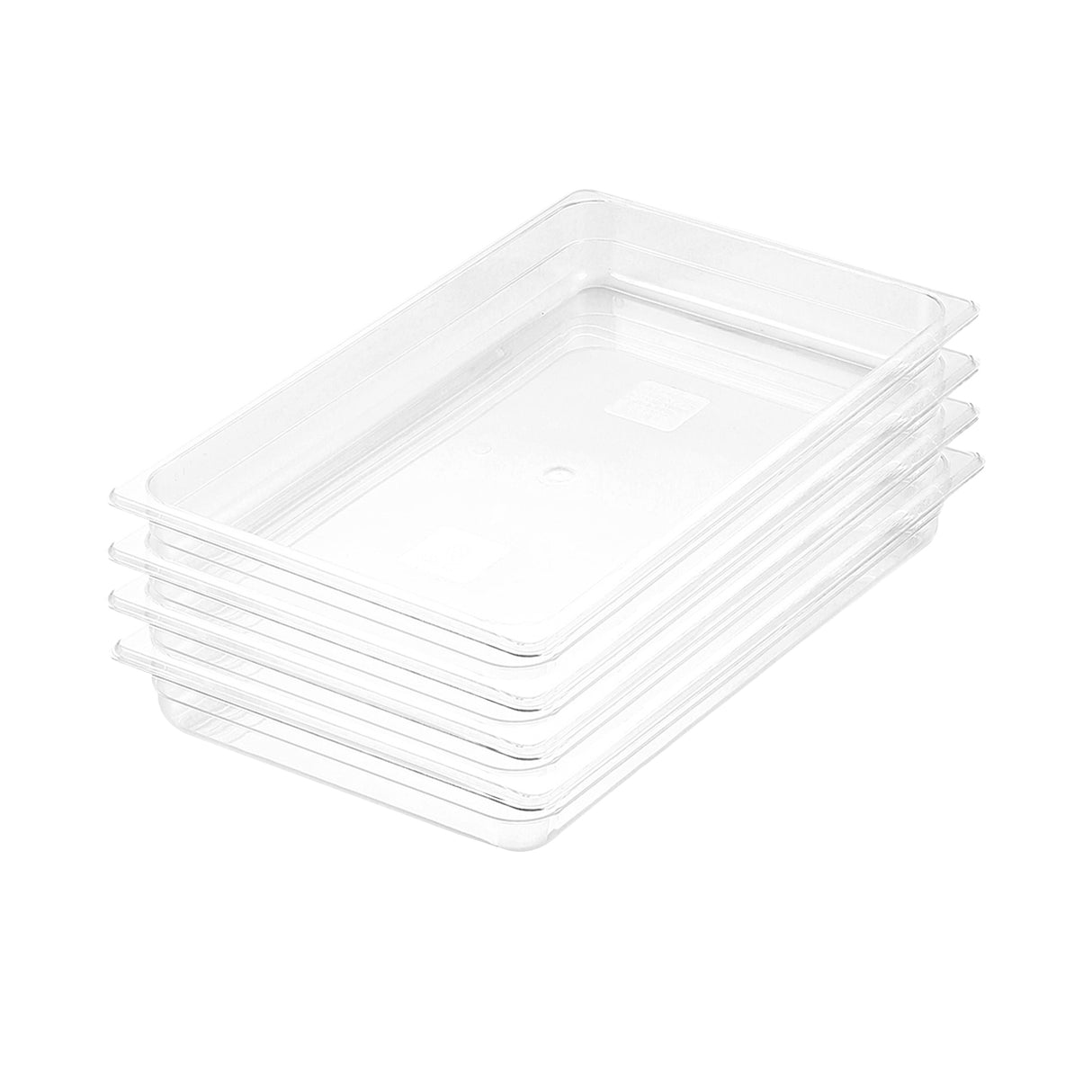 SOGA 65mm Clear Gastronorm GN Pan 1/1 Food Tray Storage Bundle of 4 - Cafe Supply