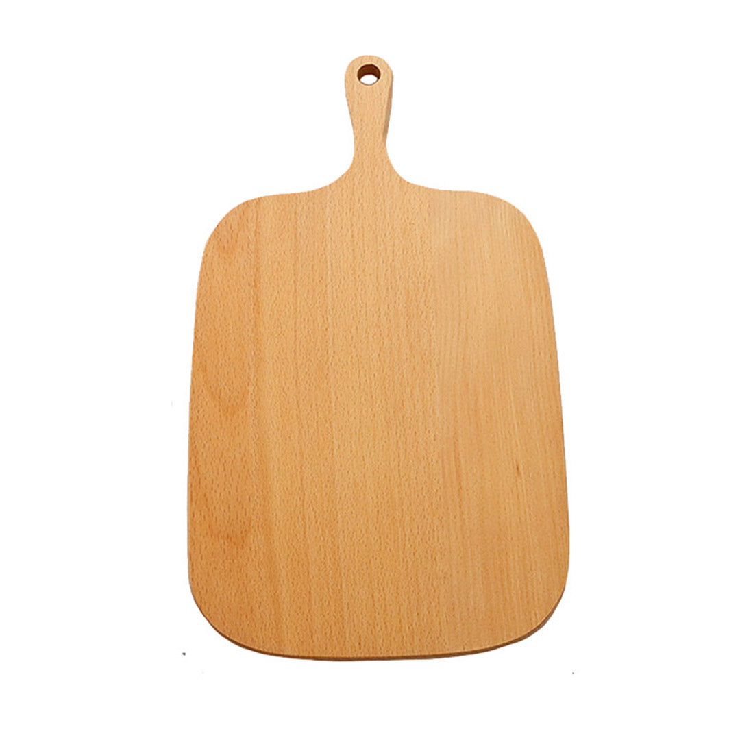 SOGA 33cm Brown Rectangle Wooden Serving Tray Chopping Board Paddle with Handle Home Decor - Cafe Supply