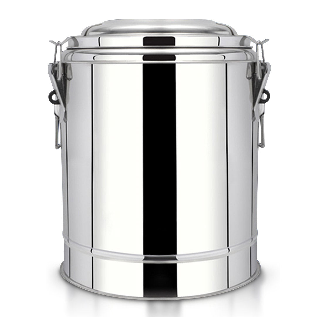 SOGA 22L Stainless Steel Insulated Stock Pot Hot & Cold Beverage Container - Cafe Supply