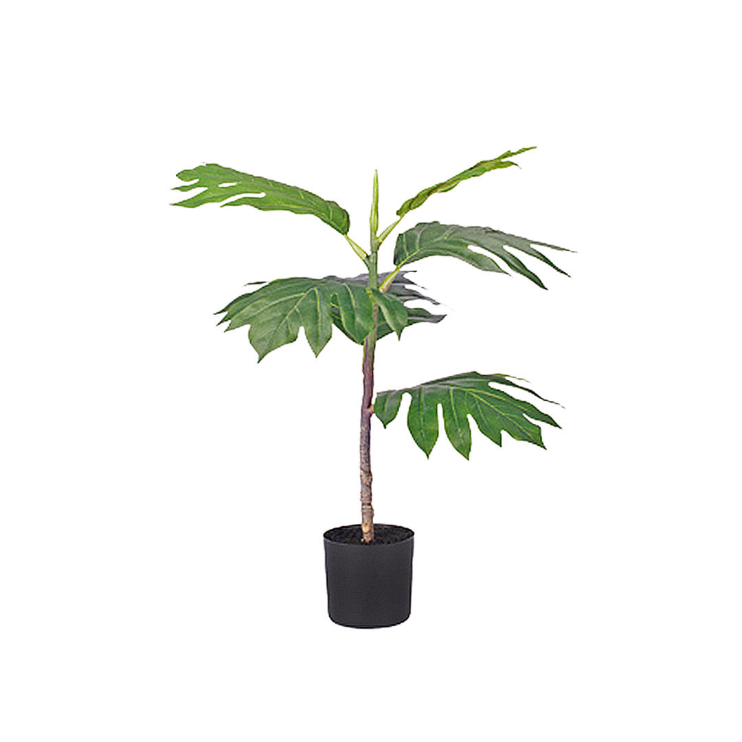 SOGA 60cm Artificial Natural Green Split-Leaf Philodendron Tree Fake Tropical Indoor Plant Home Office Decor - Cafe Supply