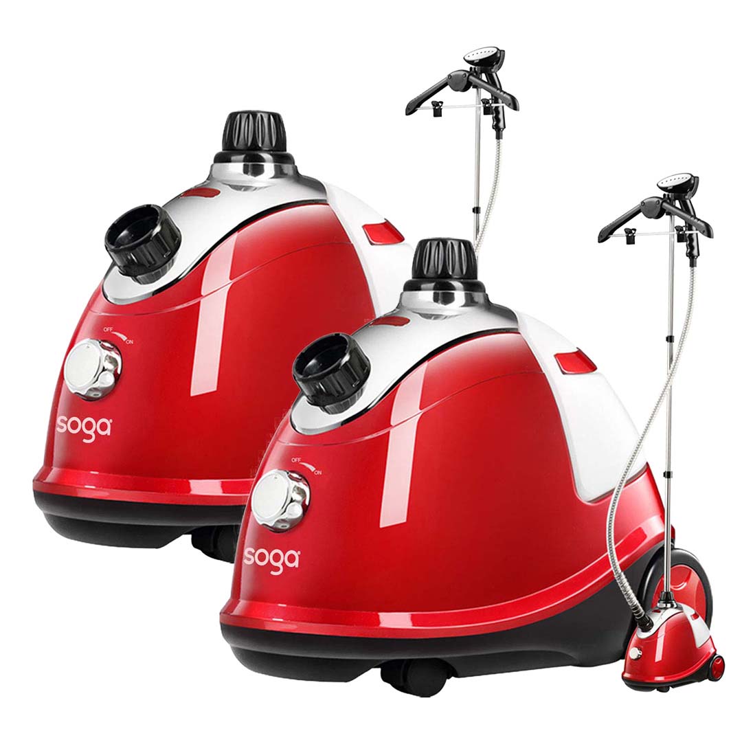 SOGA 2X Garment Steamer Portable Cleaner Steam Iron Red - Cafe Supply