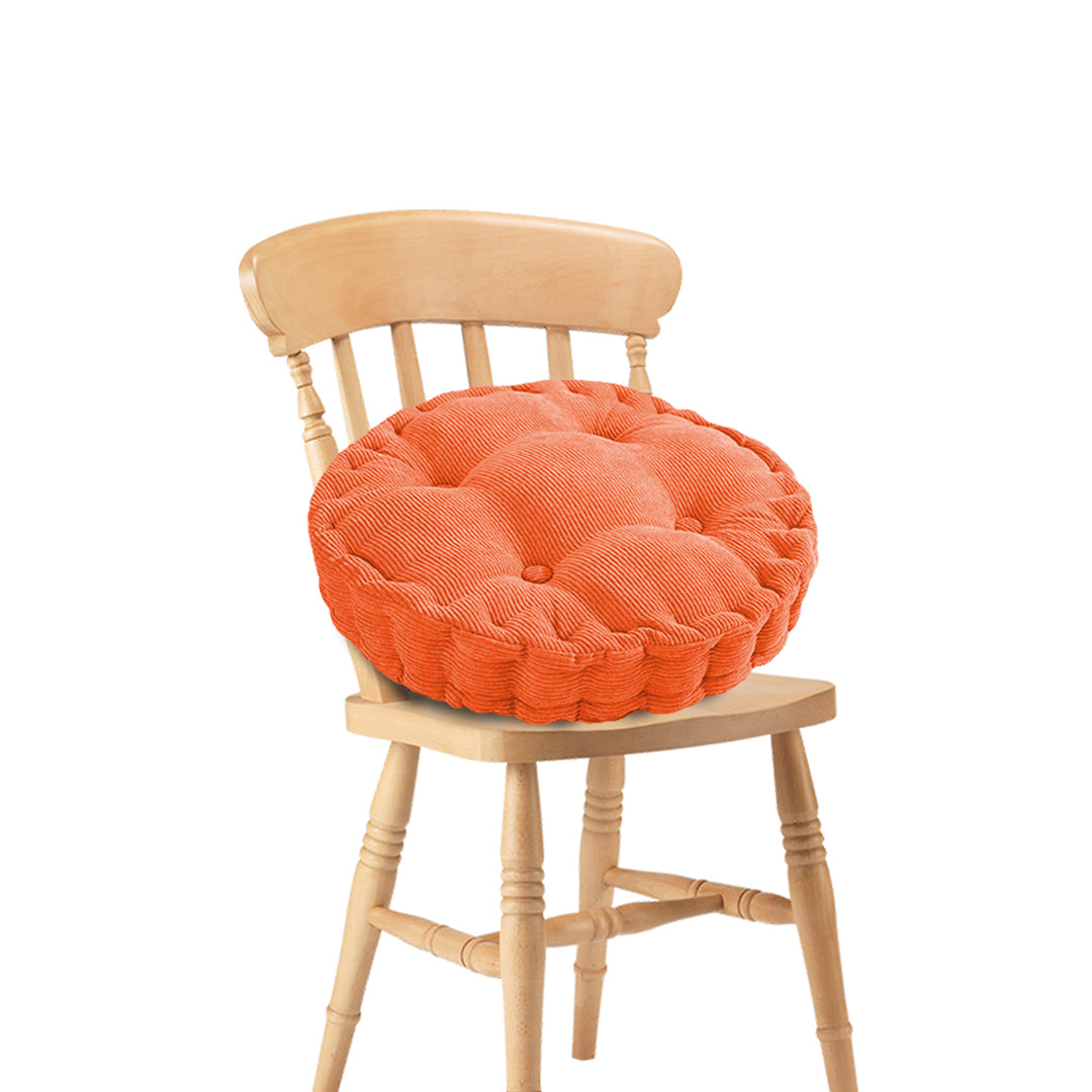 SOGA Orange Round Cushion Soft Leaning Plush Backrest Throw Seat Pillow Home Office Decor - Cafe Supply
