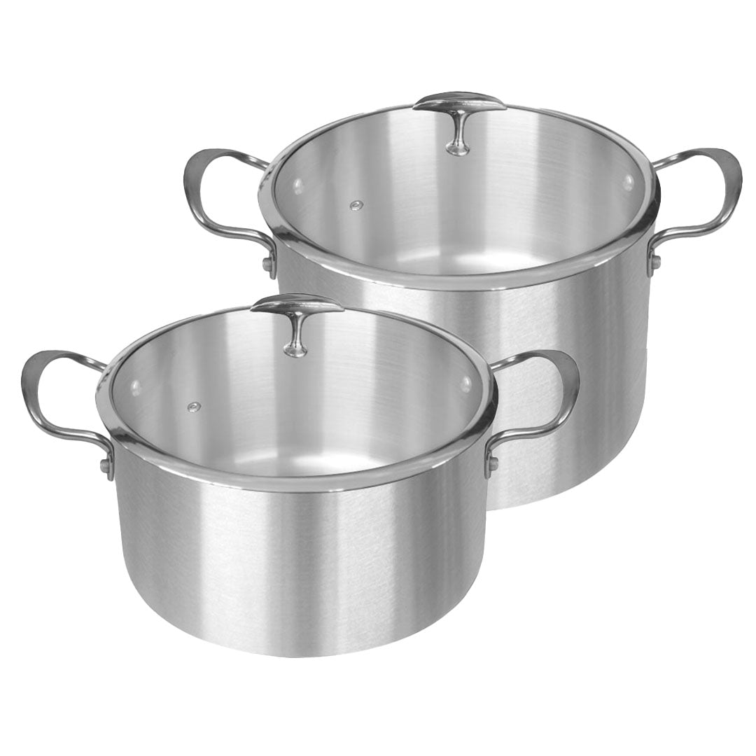SOGA Stainless Steel 26cm 32cm Casserole With Lid Induction Cookware - Cafe Supply