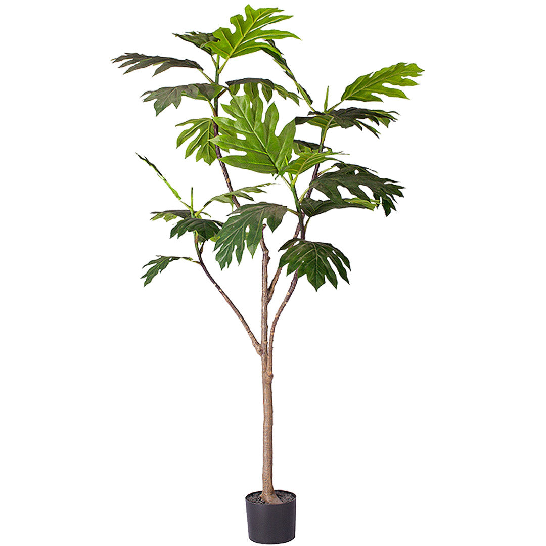 SOGA 180cm Artificial Natural Green Split-Leaf Philodendron Tree Fake Tropical Indoor Plant Home Office Decor - Cafe Supply