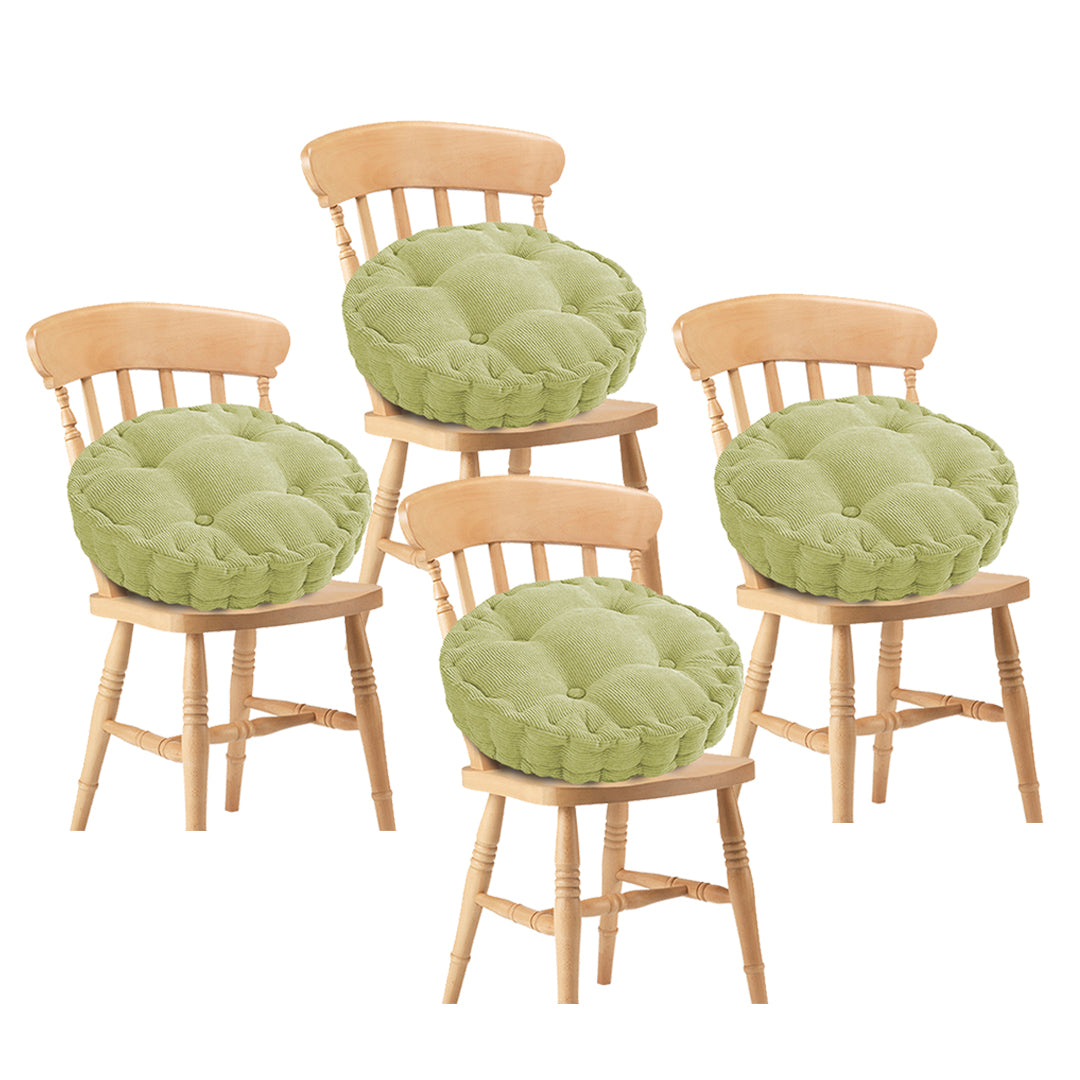 SOGA 4X Green Round Cushion Soft Leaning Plush Backrest Throw Seat Pillow Home Office Decor - Cafe Supply