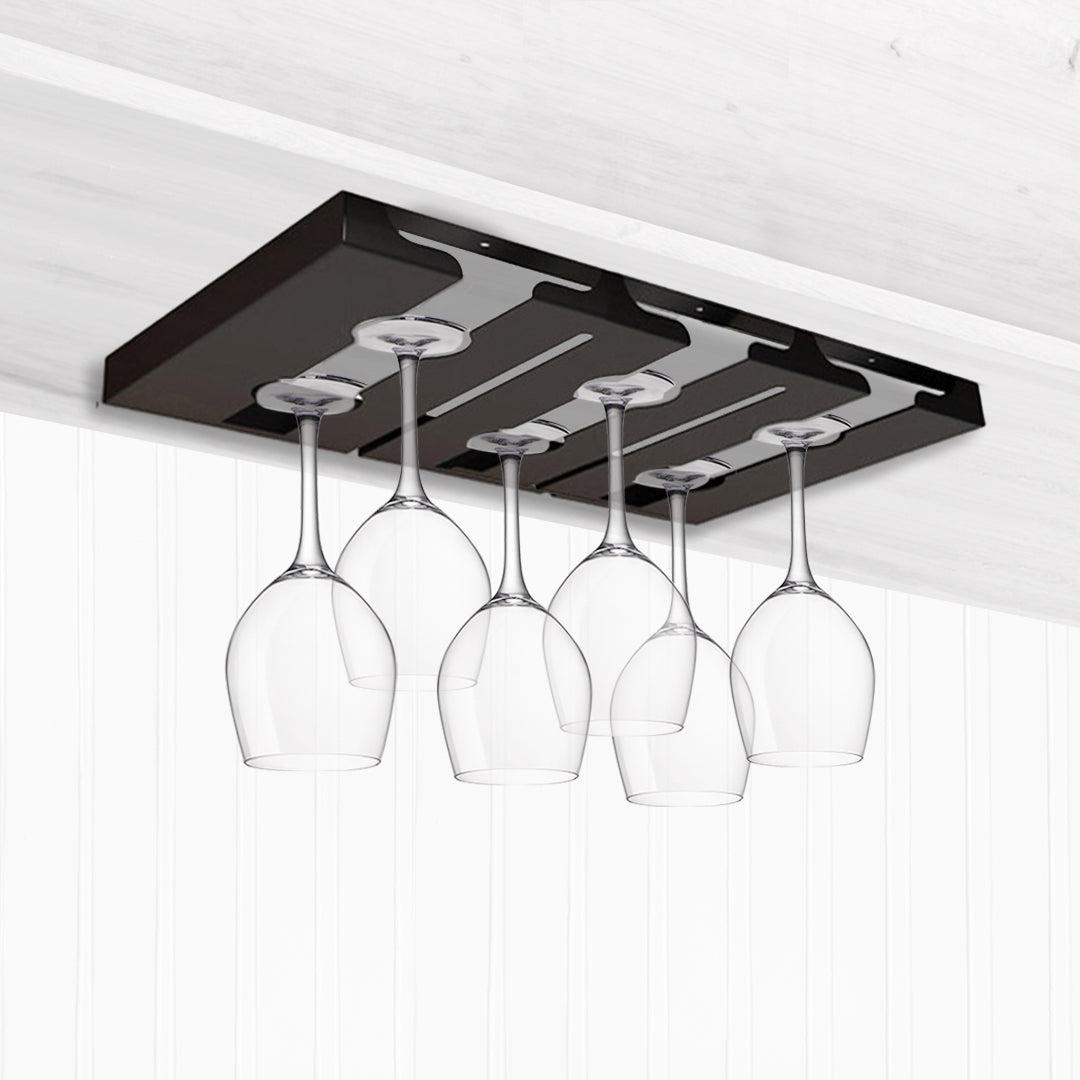 SOGA 34cm Wine Glass Holder Hanging Stemware Storage Organiser Kitchen Bar Restaurant Decoration - Cafe Supply