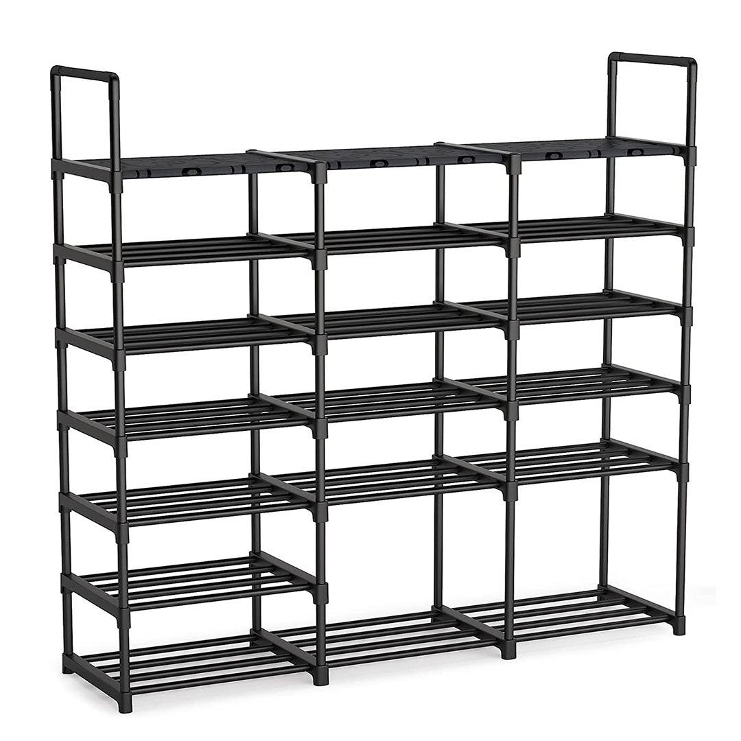 SOGA 19-Shelf Tier Shoe Storage Shelf Space-Saving Caddy Rack Organiser with Handle - Cafe Supply
