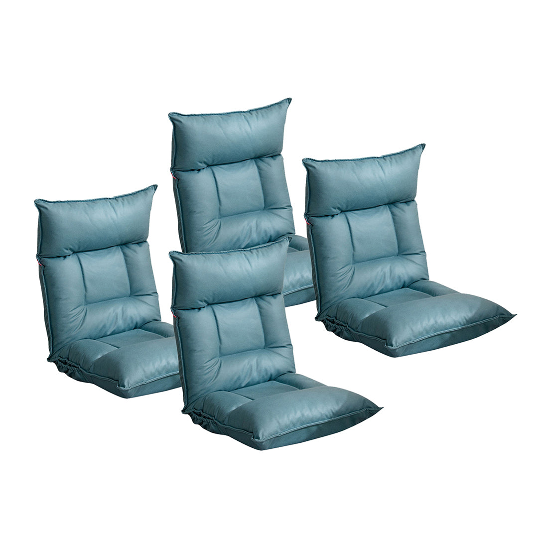 SOGA 4X Green Lounge Recliner Lazy Sofa Bed Tatami Cushion Collapsible Backrest Seat Home Office Decor - Cafe Supply