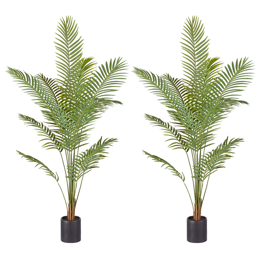 SOGA 2X 210cm Green Artificial Indoor Rogue Areca Palm Tree Fake Tropical Plant Home Office Decor - Cafe Supply