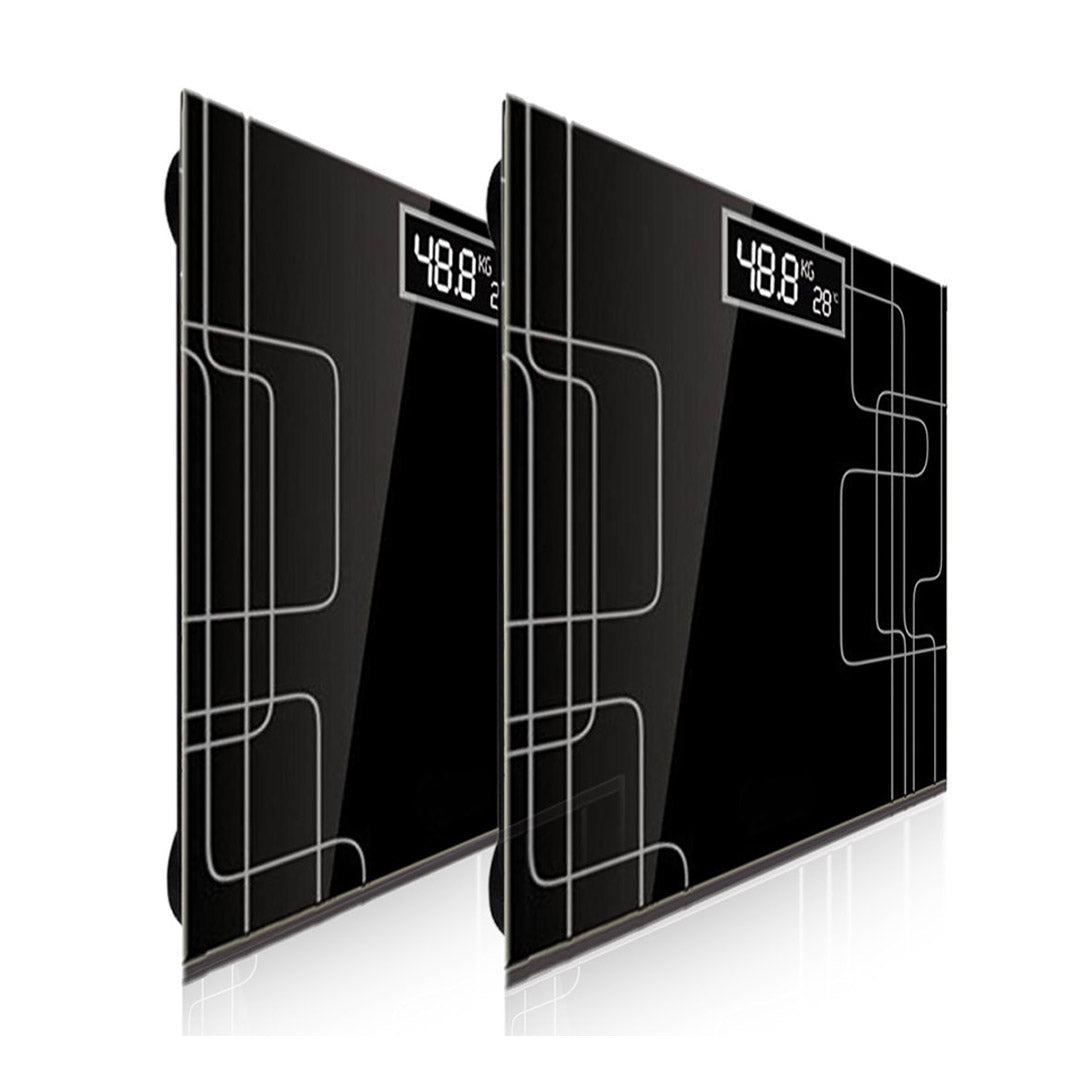 SOGA 2X 180kg Electronic Talking Scale Weight Fitness Glass Bathroom Scale LCD Display - Cafe Supply