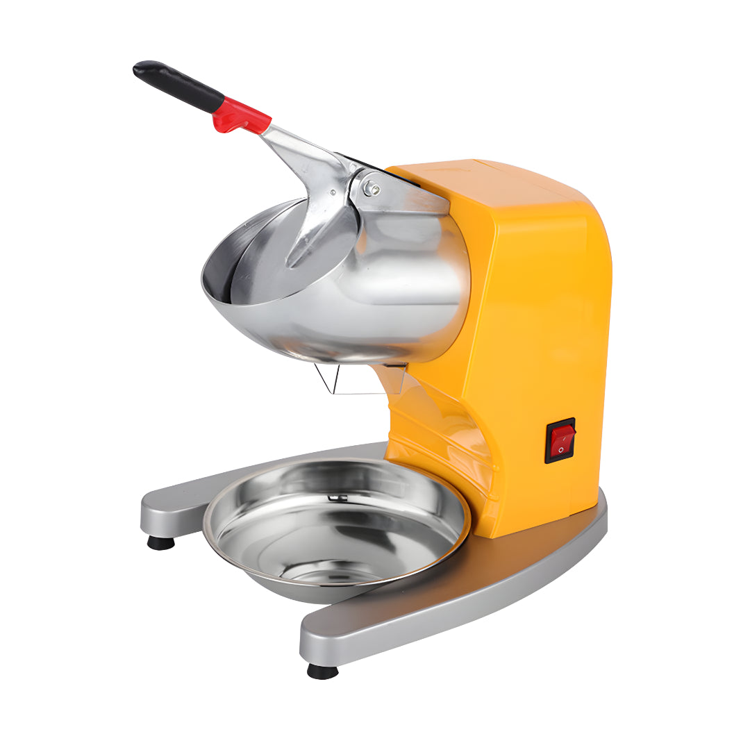SOGA Ice Shaver Electric Stainless Steel Ice Crusher Slicer Machine Commercial Yellow - Cafe Supply
