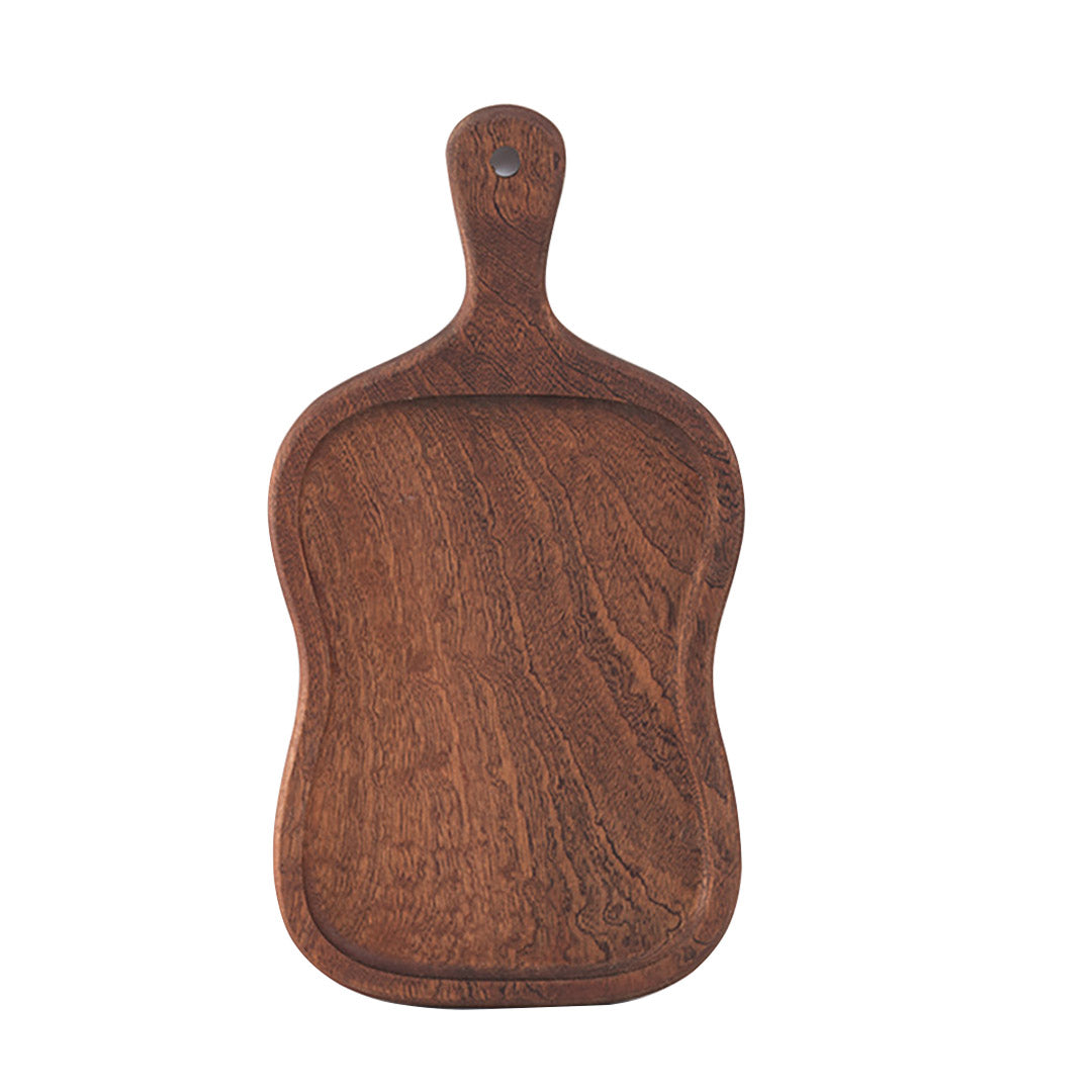 SOGA 40cm Brown Wooden Serving Tray Board Paddle with Handle Home Decor - Cafe Supply