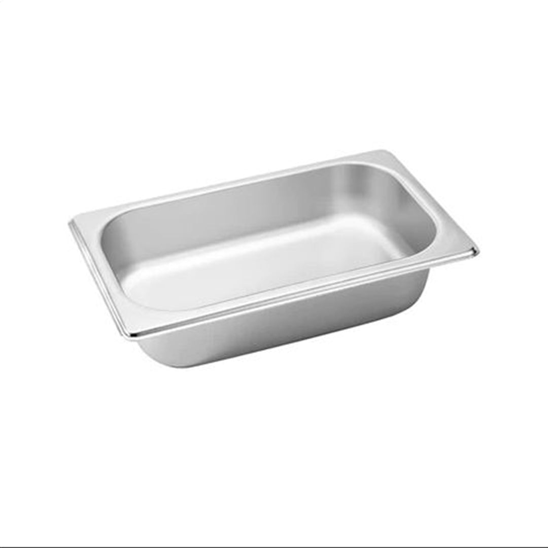 SOGA Gastronorm GN Pan Full Size 1/3 GN Pan 6.5 cm Deep Stainless Steel Tray - Cafe Supply