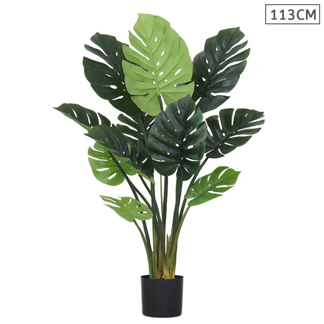 SOGA 113cm Artificial Indoor Potted Turtle Back Fake Decoration Tree Flower Pot Plant - Cafe Supply