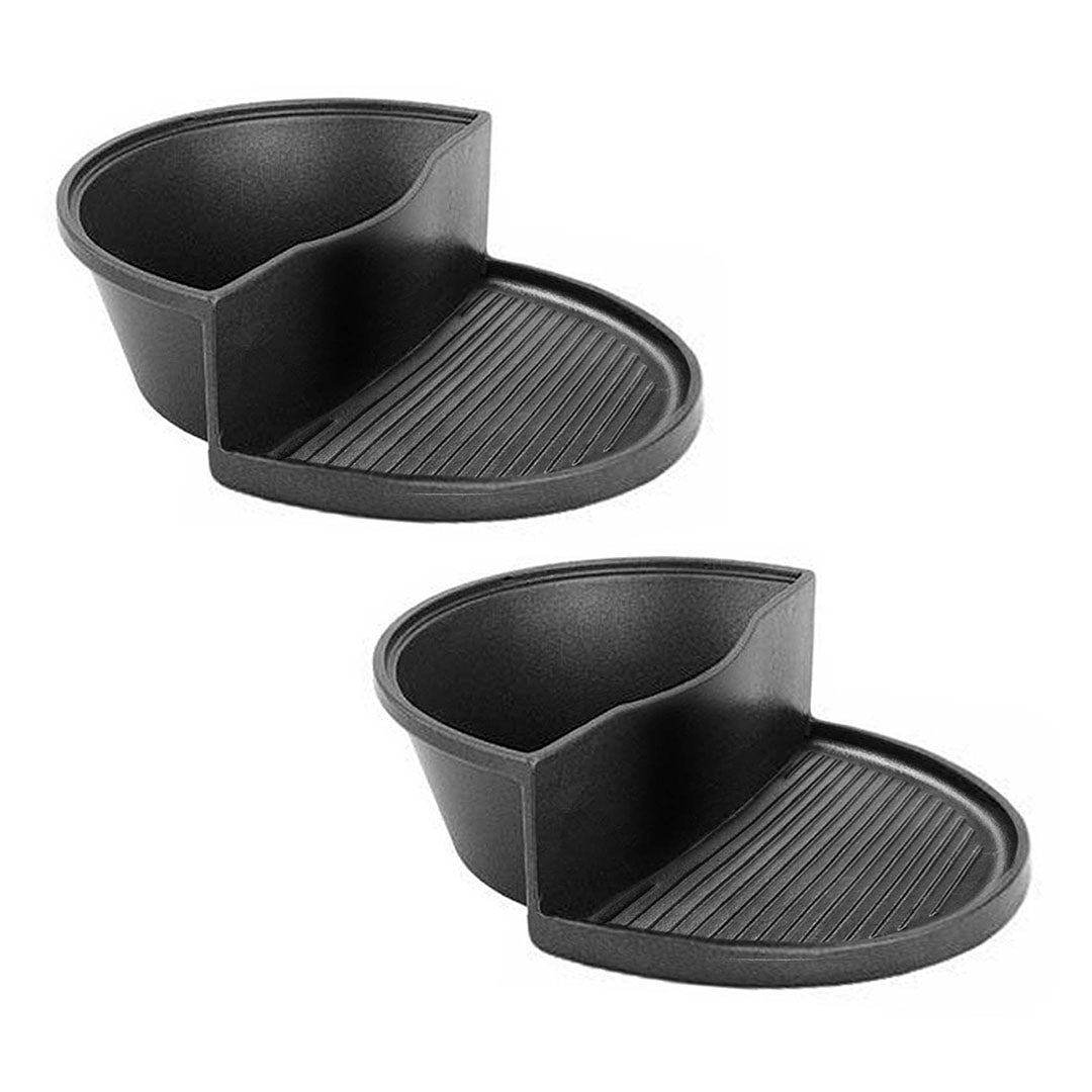 SOGA 2X 2 in 1 Cast Iron Ribbed Fry Pan Skillet Griddle BBQ and Steamboat Hot Pot - Cafe Supply