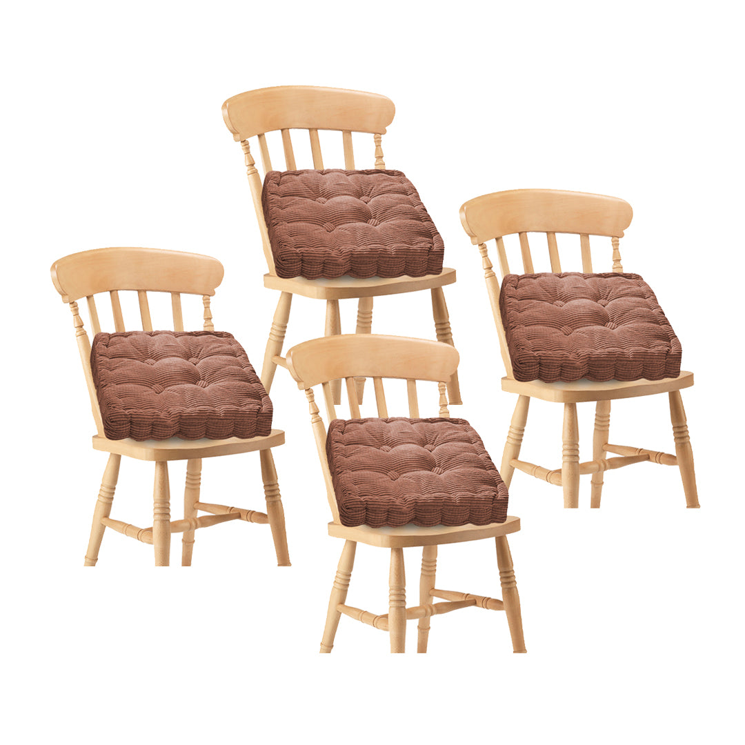 SOGA 4X Coffee Square Cushion Soft Leaning Plush Backrest Throw Seat Pillow Home Office Decor - Cafe Supply