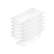 SOGA 100mm Clear Gastronorm GN Pan 1/3 Food Tray Storage Bundle of 6 - Cafe Supply