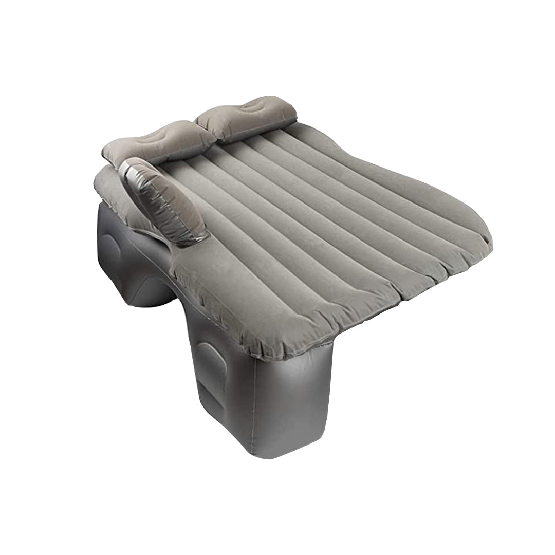 SOGA Grey Stripe Inflatable Car Mattress Portable Camping Rest Air Bed Travel Compact Sleeping Kit Essentials - Cafe Supply