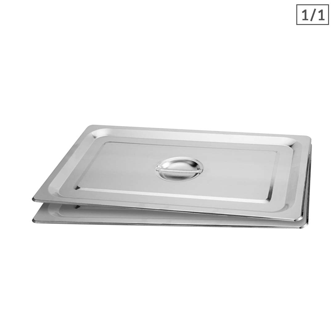 SOGA 2X Gastronorm GN Pan Lid Full Size 1/1 Stainless Steel Tray Top Cover - Cafe Supply