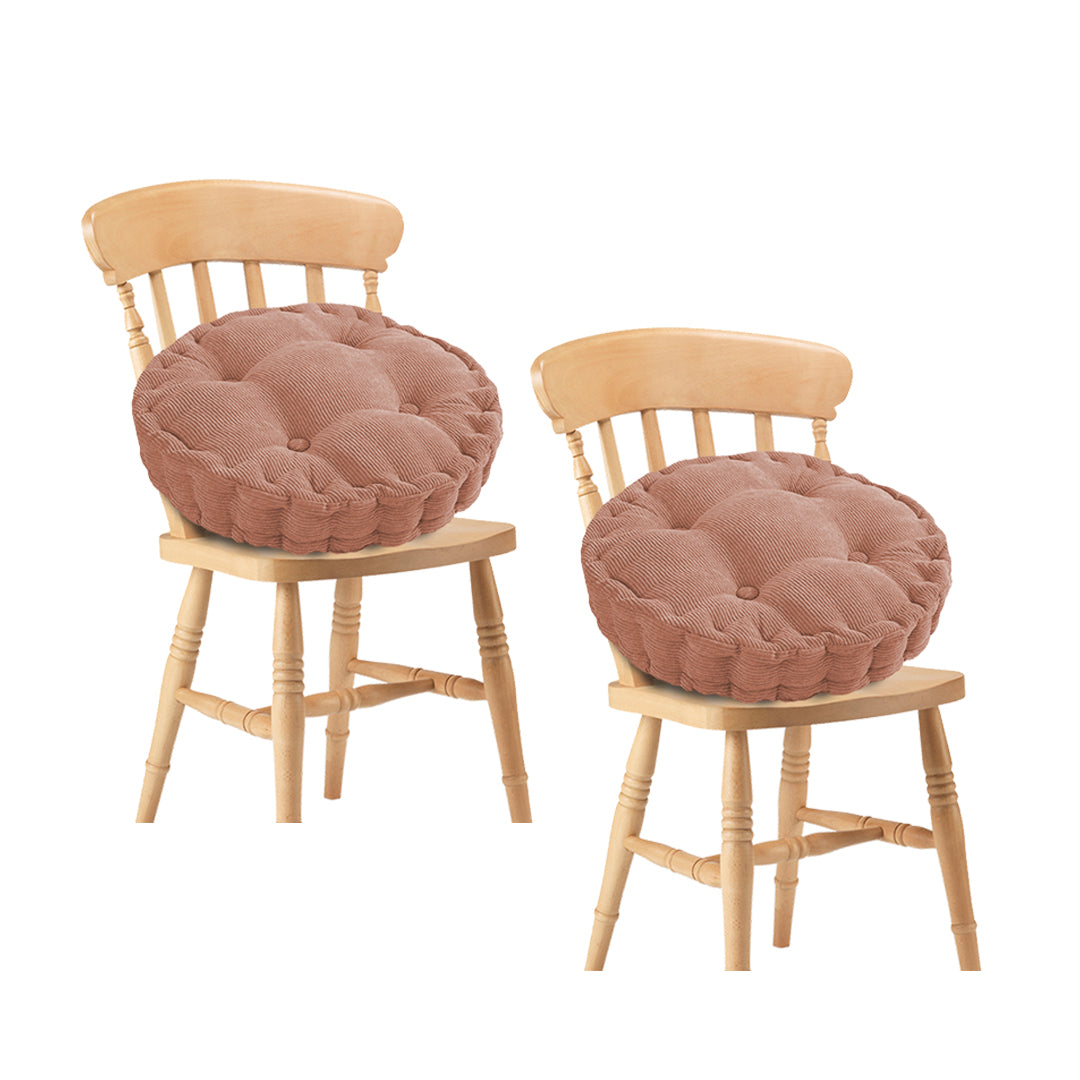 SOGA 2X Coffee Round Cushion Soft Leaning Plush Backrest Throw Seat Pillow Home Office Decor - Cafe Supply