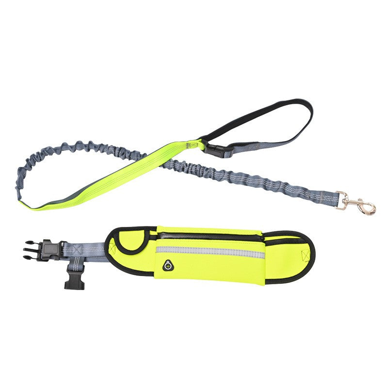 SOGA Yellow Adjustable Hands-Free Pet Leash Bag Dog Lead Walking Running Jogging Pet Essentials - Cafe Supply