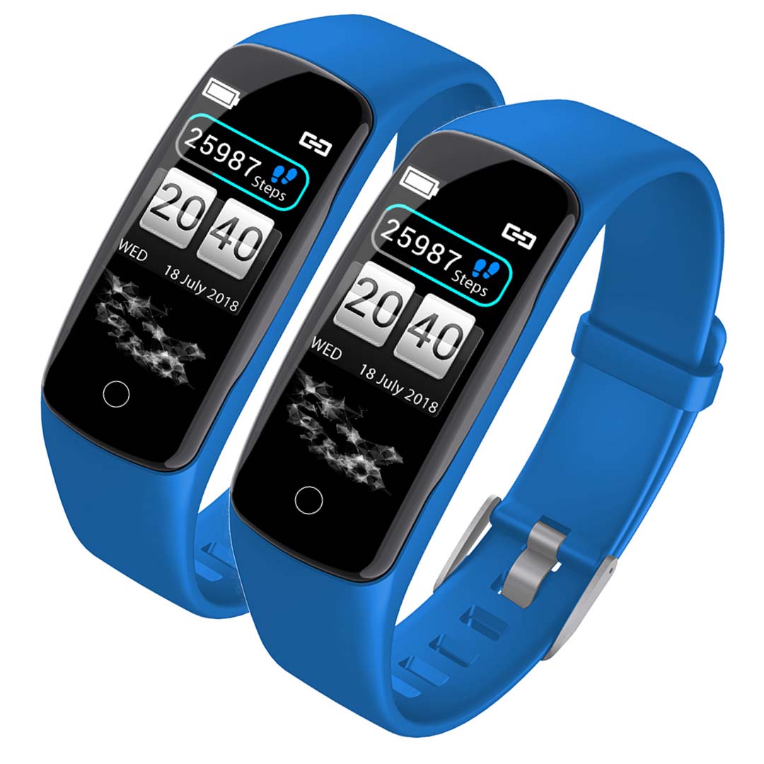 SOGA 2X Sport Monitor Wrist Touch Fitness Tracker Smart Watch Blue - Cafe Supply