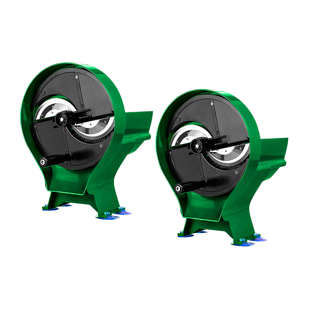 SOGA 2X Commercial Manual Vegetable Fruit Slicer Kitchen Cutter Machine Green - Cafe Supply