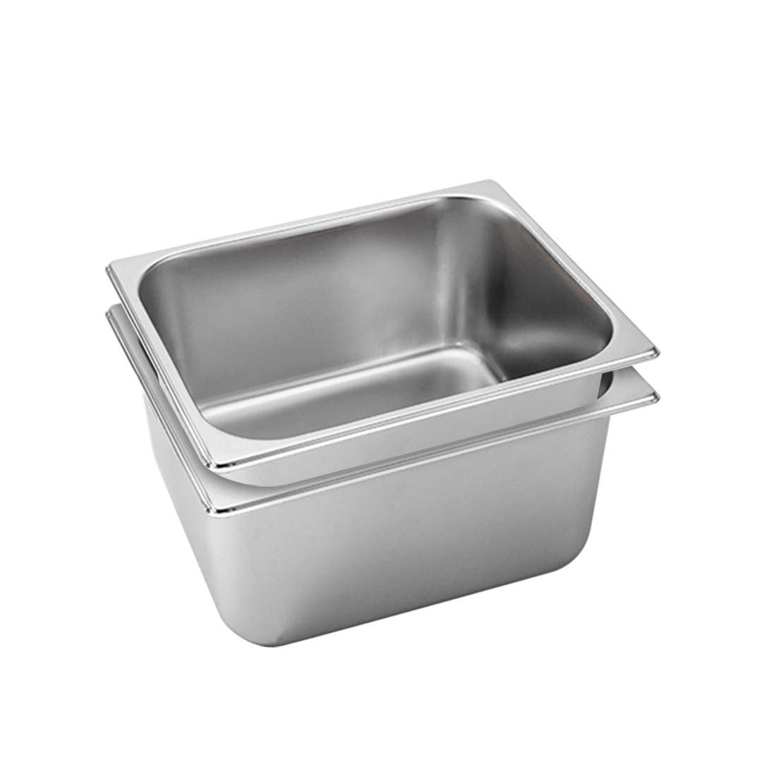 SOGA 2X Gastronorm GN Pan Full Size 1/2 GN Pan 20cm Deep Stainless Steel Tray - Cafe Supply