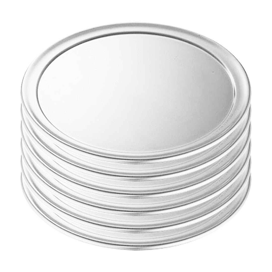 SOGA 6X 13-inch Round Aluminum Steel Pizza Tray Home Oven Baking Plate Pan - Cafe Supply