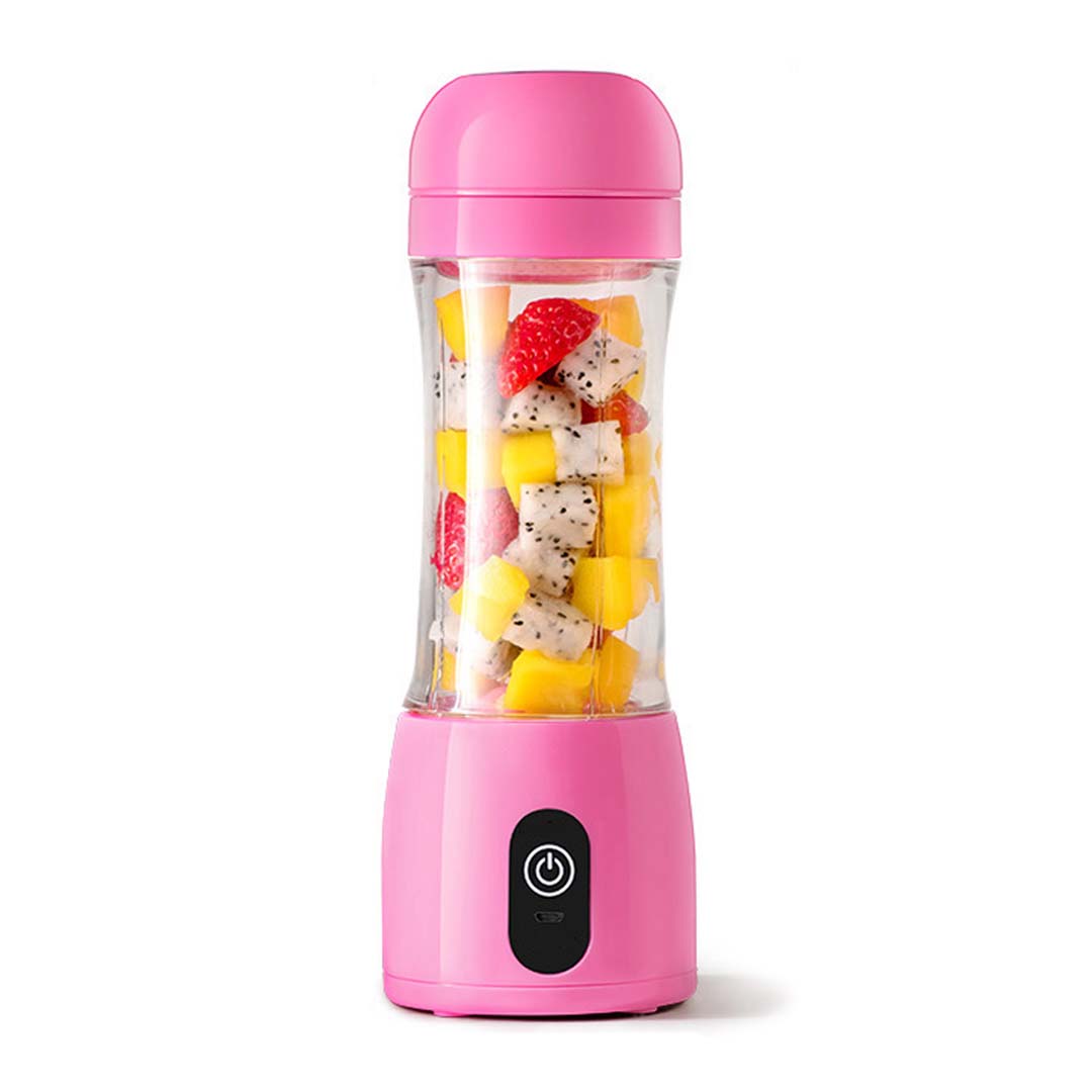 SOGA 380ml Portable Mini USB Rechargeable Handheld Fruit Mixer Juicer Pink - Cafe Supply