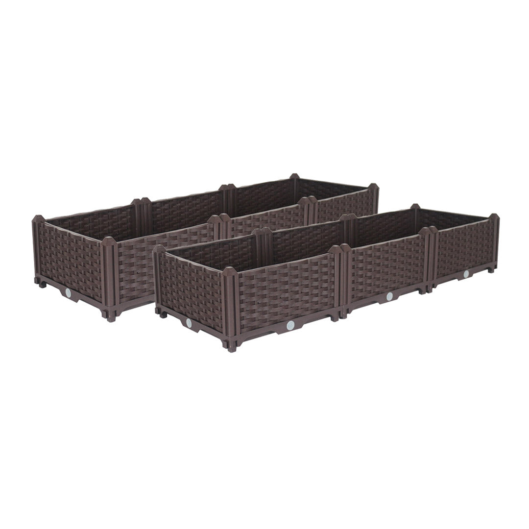 SOGA 2X 120cm Raised Planter Box Vegetable Herb Flower Outdoor Plastic Plants Garden Bed - Cafe Supply