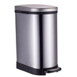 SOGA Foot Pedal Stainless Steel Rubbish Recycling Garbage Waste Trash Bin 10L U - Cafe Supply