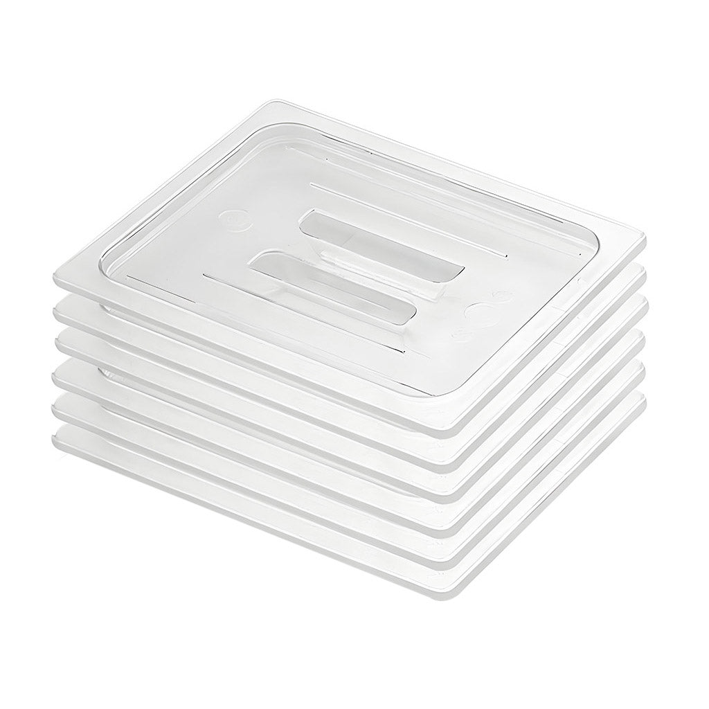 SOGA Clear Gastronorm 1/2 GN Lid Food Tray Top Cover Bundle of 6 - Cafe Supply