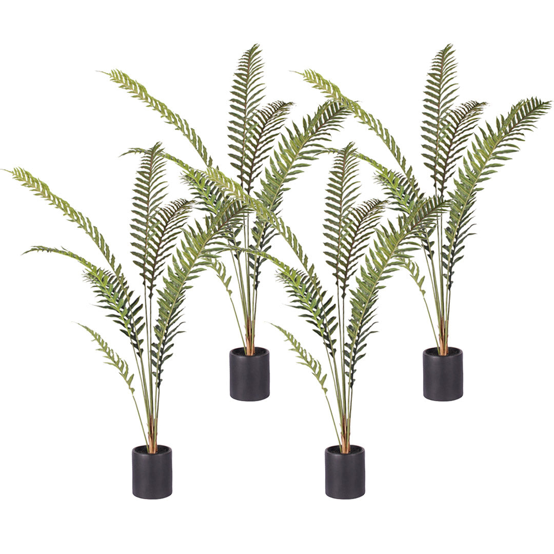 SOGA 4X 180cm Artificial Green Rogue Hares Foot Fern Tree Fake Tropical Indoor Plant Home Office Decor - Cafe Supply
