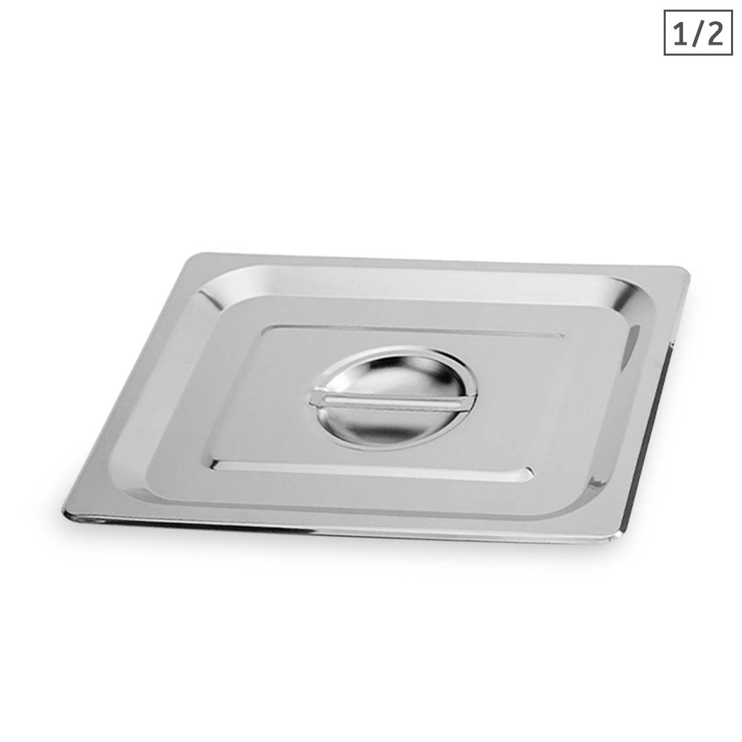 SOGA Gastronorm GN Pan Lid Full Size 1/2 Stainless Steel Tray Top Cover - Cafe Supply