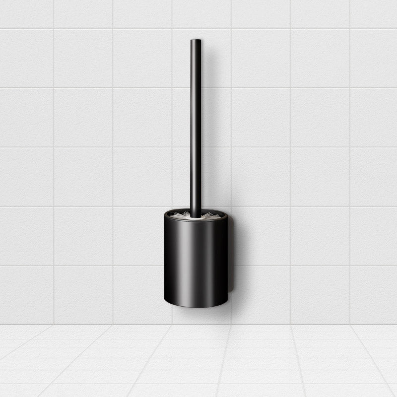SOGA 27cm Wall-Mounted Toilet Brush with Holder Bathroom Cleaning Scrub Black - Cafe Supply