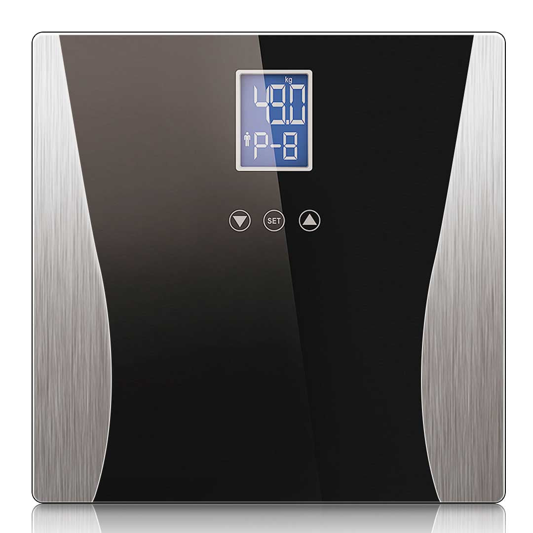 SOGA Wireless Digital Body Fat LCD Bathroom Weighing Scale Electronic Weight Tracker Black - Cafe Supply