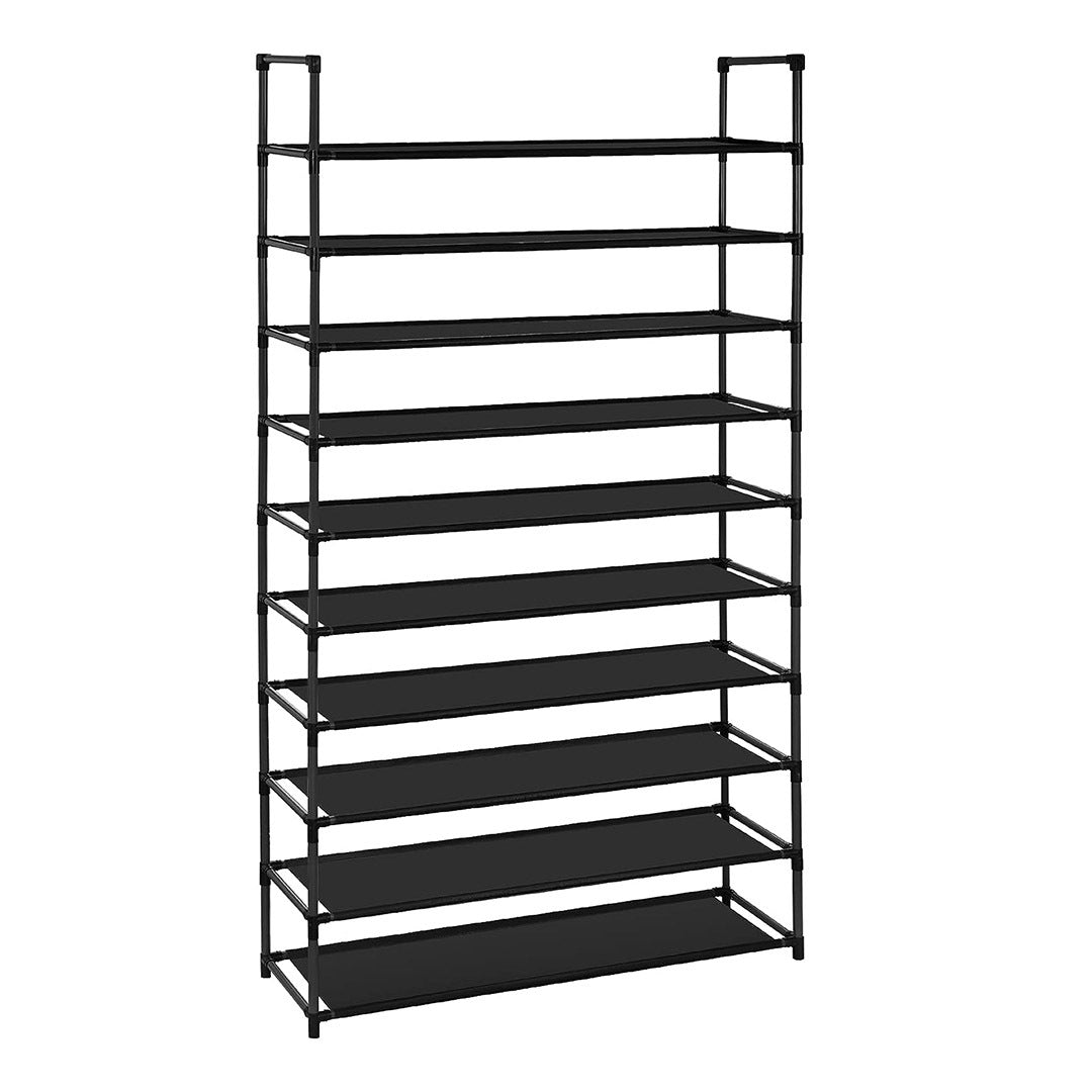 SOGA 10 Tier Shoe Storage Shelf Space-Saving Caddy Rack Organiser with Handle - Cafe Supply
