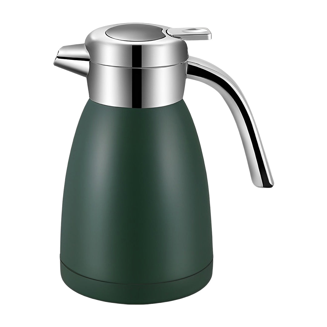 SOGA 1.2L Stainless Steel Kettle Insulated Vacuum Flask Water Coffee Jug Thermal Green - Cafe Supply