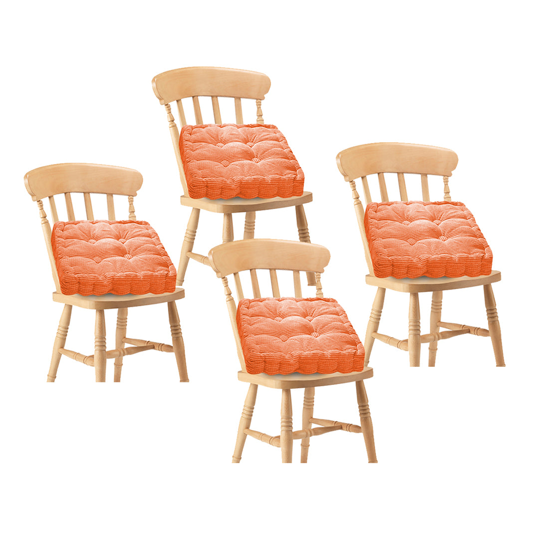 SOGA 4X Orange Square Cushion Soft Leaning Plush Backrest Throw Seat Pillow Home Office Decor - Cafe Supply