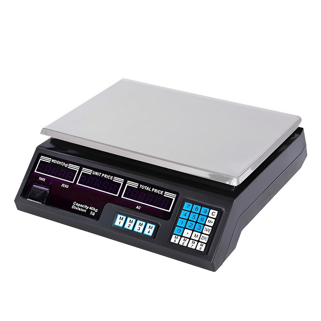 SOGA Digital Commercial Kitchen Scales Shop Electronic Weight Scale Food 40kg/5g - Cafe Supply