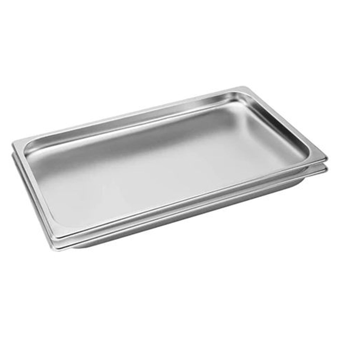 SOGA 2X Gastronorm GN Pan Full Size 1/1 GN Pan 2cm Deep Stainless Steel Tray - Cafe Supply