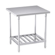 SOGA 80*70*85cm Commercial Catering Kitchen Stainless Steel Prep Work Bench - Cafe Supply