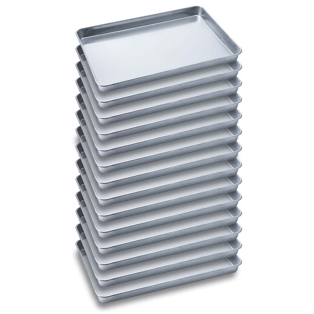 SOGA 14X Aluminium Oven Baking Pan Cooking Tray for Baker Gastronorm 60*40*5cm - Cafe Supply