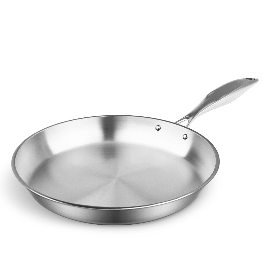 SOGA Stainless Steel Fry Pan 32cm Frying Pan Top Grade Induction Cooking FryPan - Cafe Supply